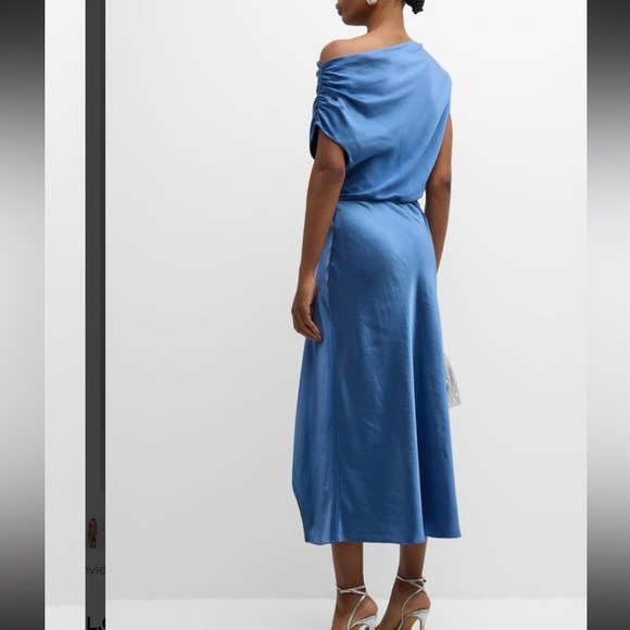 NWT A.L.C. Jasmine Midi Satin Dress - Picture 3 of 14